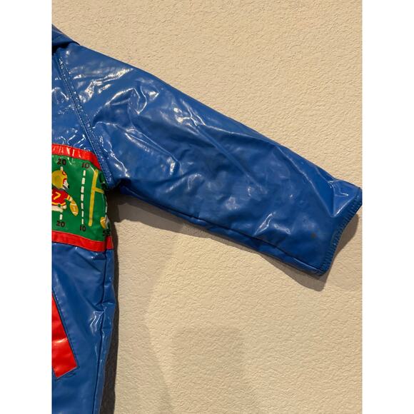 Vintage Kids Blue Rain‎ Jacket with Farm Print - Picture 6 of 8